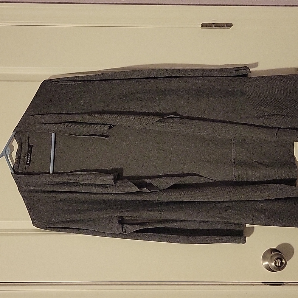 Solutions grey long cardigan